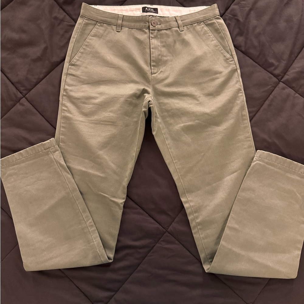 A.P.C. Olive Chinos for Men